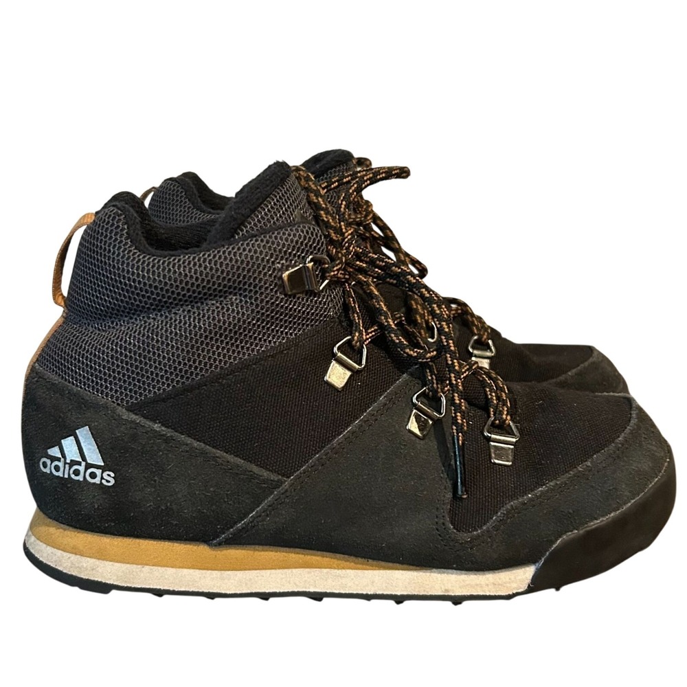 ADIDAS Snowpitch K Terrex‎ Climawarm Youth/Kids Black Snow Boots Size 1.5